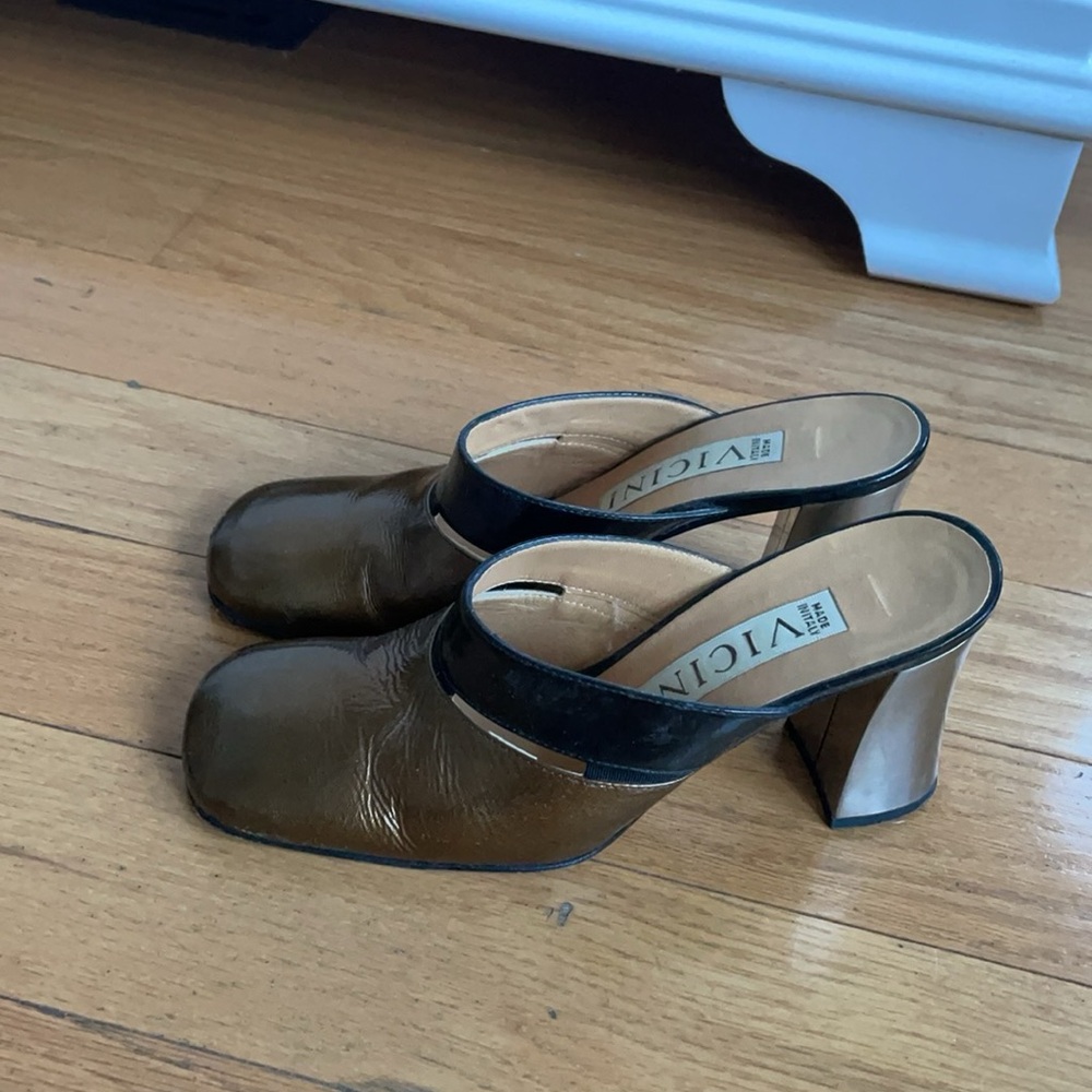 Vicini bronze mules - 36